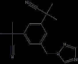 Anastrozole Structure