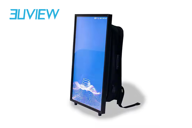 27 Inch Backpack LCD Advertising Display