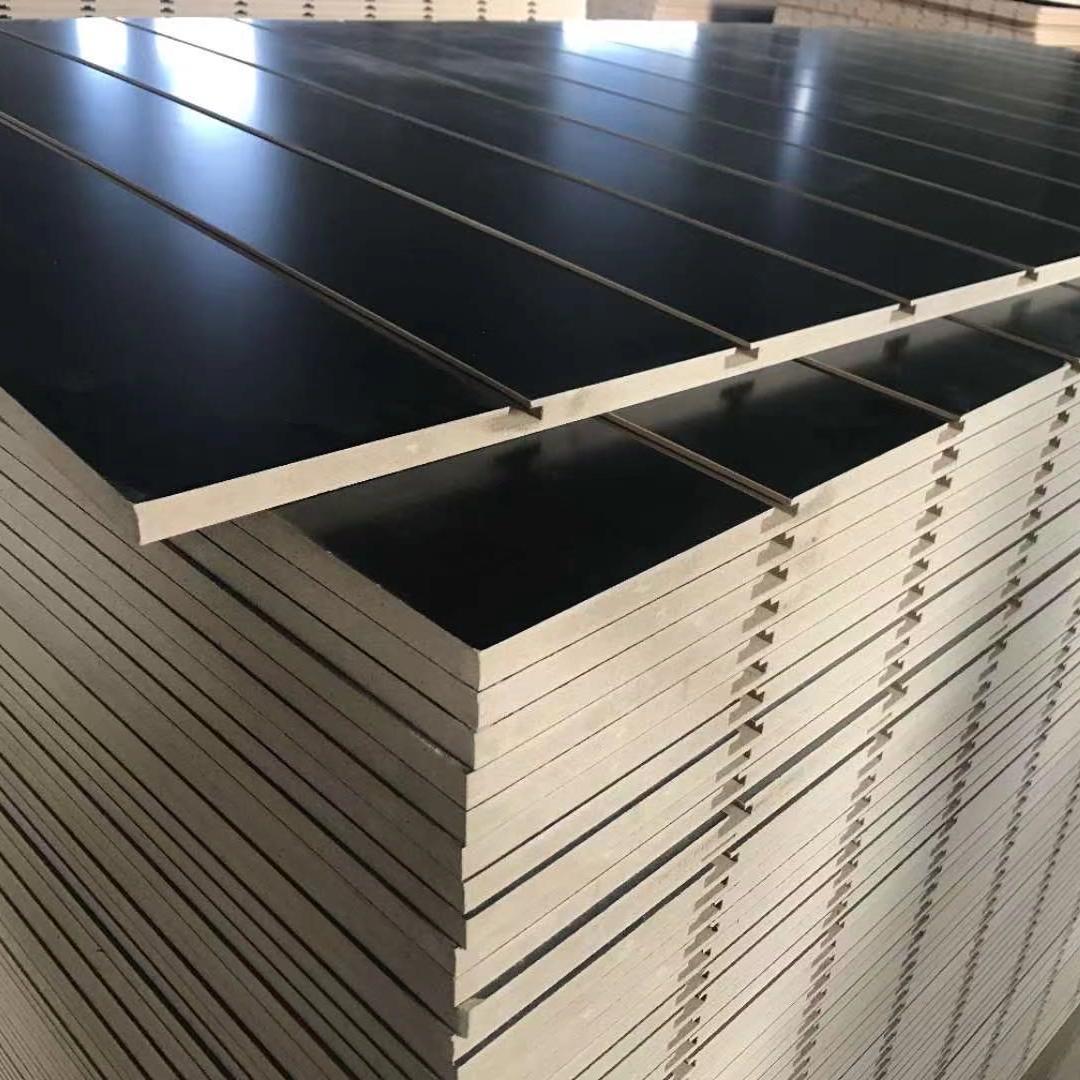 Slot MDF/ Plain/Wood Veneer/PVC/UV/HPL/Melamine Laminated MDF and HDF Board