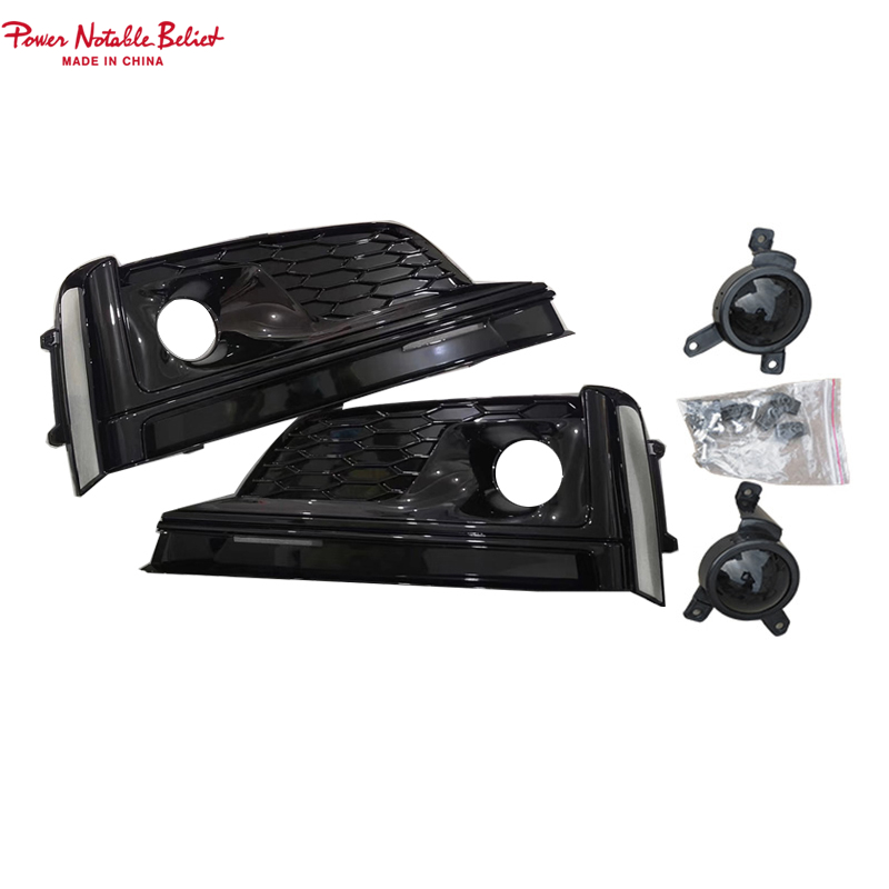 Audi  Honeycomb Front Fog Light Lamp Cover for Audi A5 B9 Sline S5 17-19