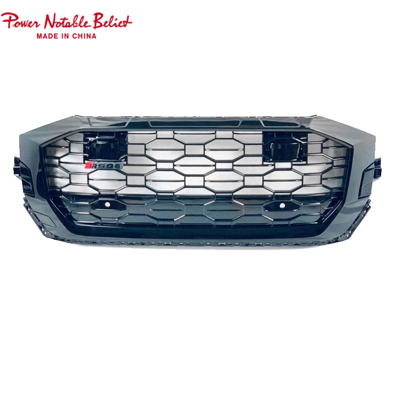 Audi Q8 SQ8 front grill change to RSQ8 SQ8 2017-2023 quattro style honeycomb grille