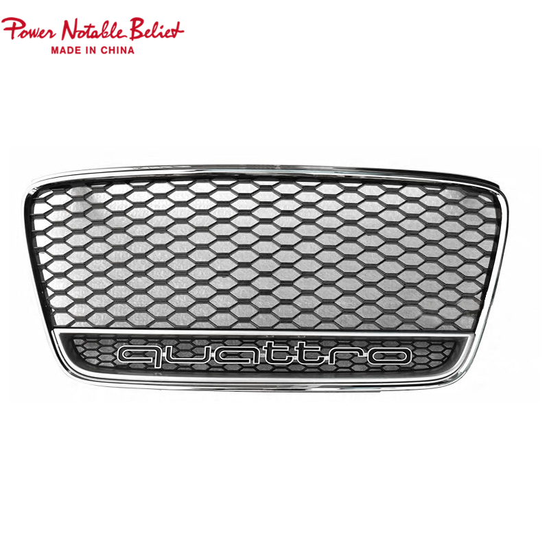 R8 front grille for Audi R8 2007-2013 RS style mesh front bumper hood grill