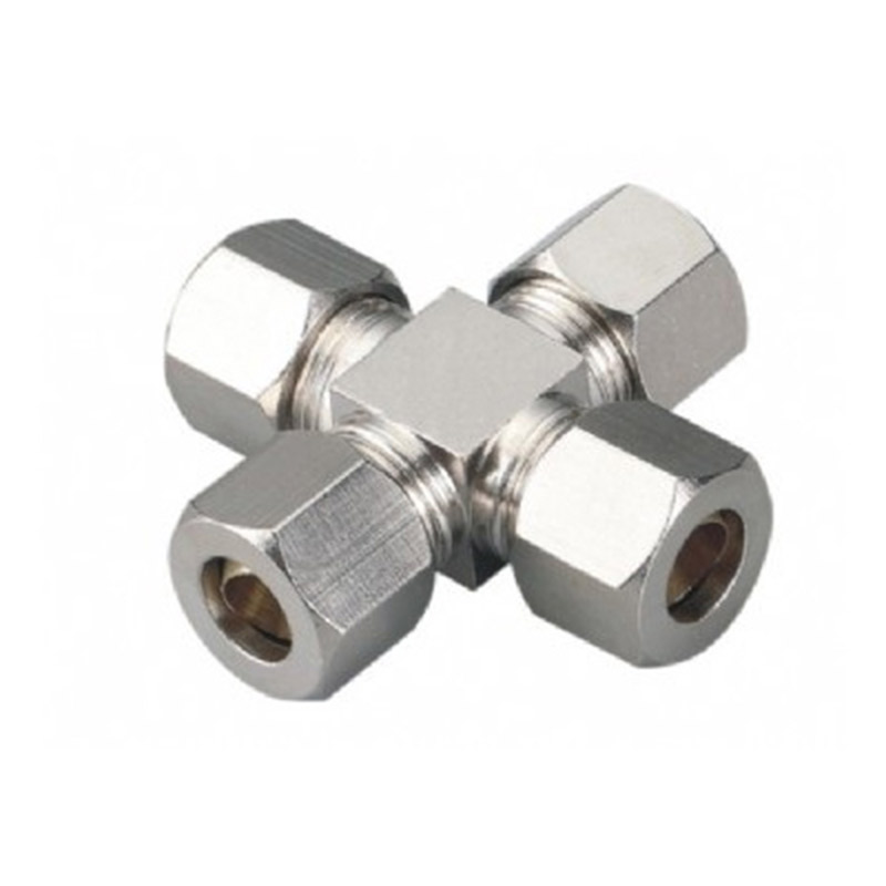 Copper nickel plating Four way ferrule connector