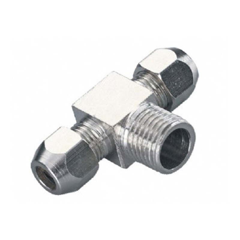 Copper nickel plated copper tube t-thread tee <a href='/ferrule-connector/'>Ferrule connector</a>