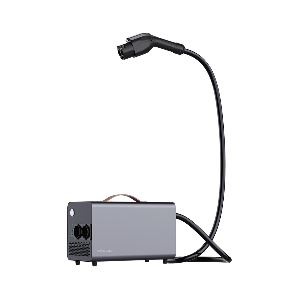 Portable V2L (V2H)DC Outbound Discharge Charger <a href='/7-5kw-removable-dc-charging-station/'>7.5kW Removable DC charging Station</a> for Charging Household Appliances Via Outdoor Electric Vehicles