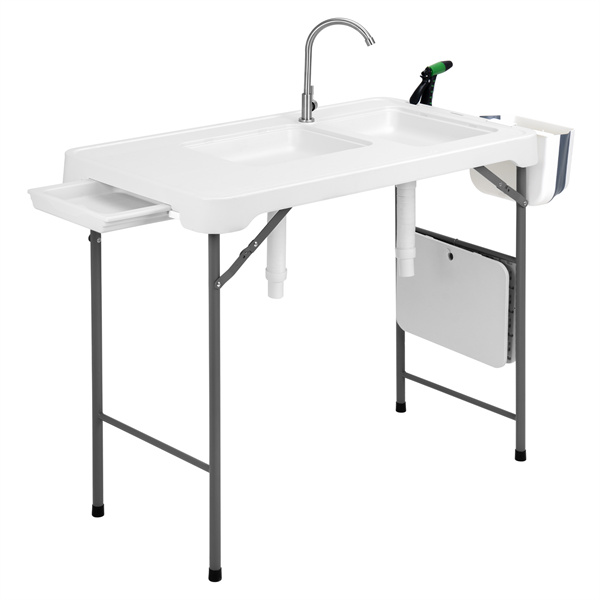 Outdoor <a href='/folding/'>Folding</a> Fish Cleaning Tables With Sink And Faucet