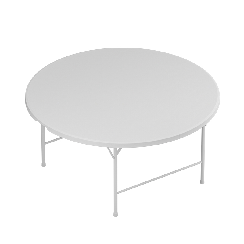 135cm Outdoor 53Inch diameter HDPE Plastic Round <a href='/folding/'>Folding</a> Tables For Restaurant