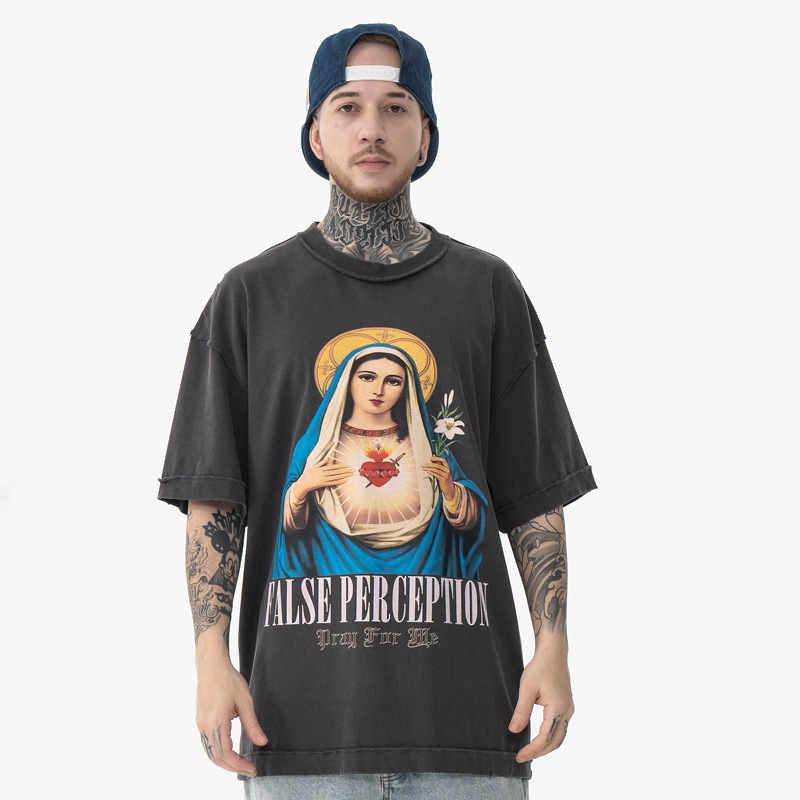 Bless Washed Custom Printed Tshirts