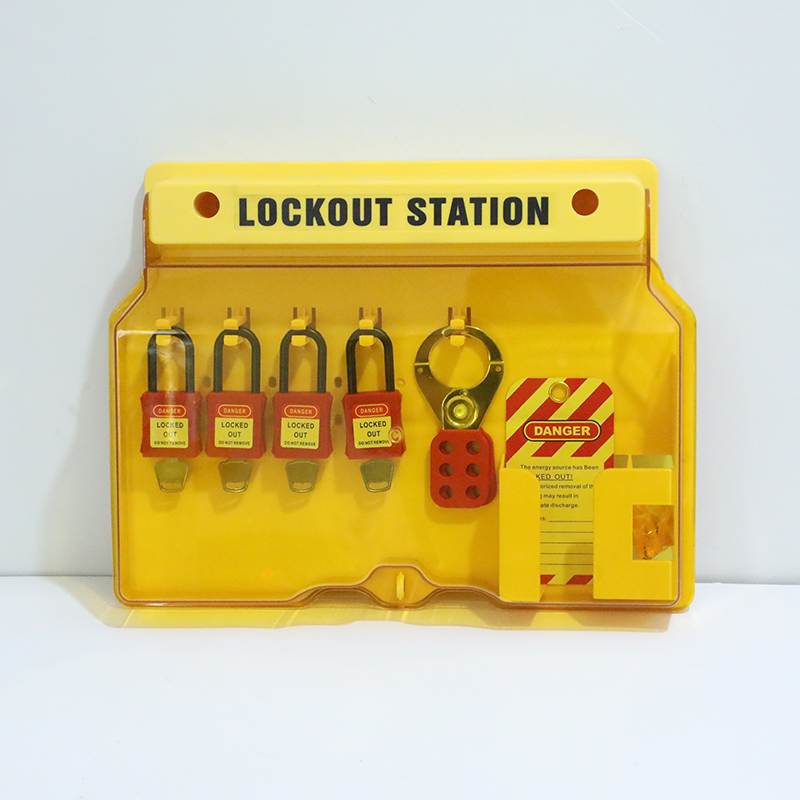 LOCKOUT STATION LOCKING WITH COVER