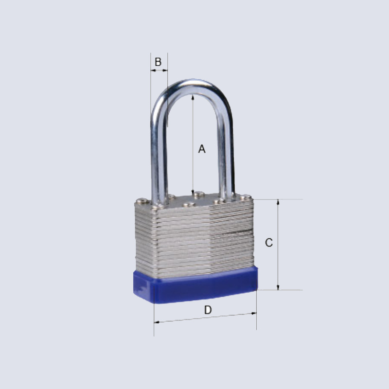 Heavy-duty Laminated Padlock with Rust-Resistant Coating