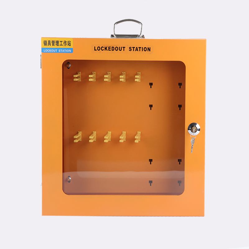 LOCKOUT STATION WITH TRANSPARENT POCKET