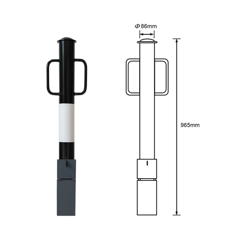 security removable lock bollard 