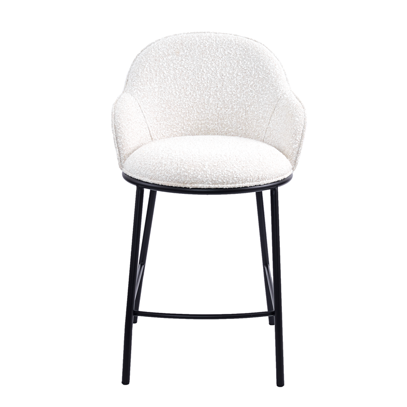 Orlan <a href='/counter-chair/'>Counter Chair</a> Upholstered Seat with Metal Frame.