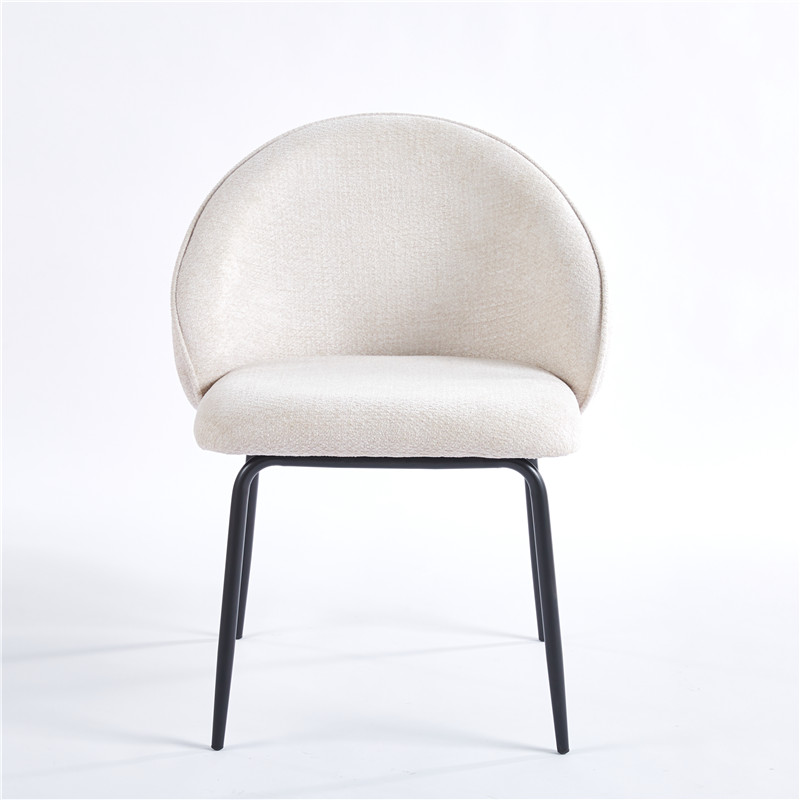 Barbara <a href='/dining-chair/'>Dining Chair</a> Upholstered Seat with KD Metal Frame.