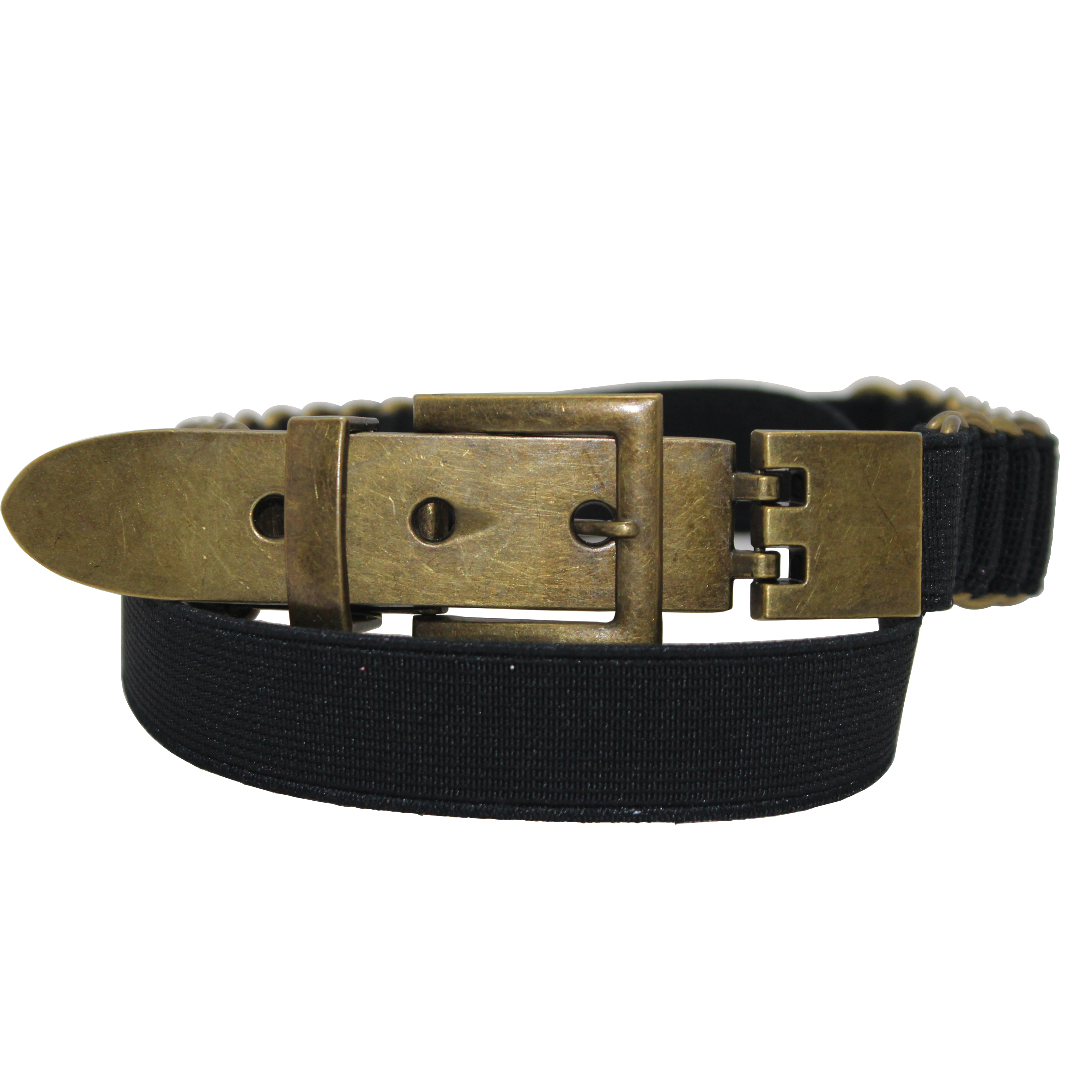 Classic <a href='/leather-belt/'>Leather Belt</a> with Gold Hardware for Women  20-23662