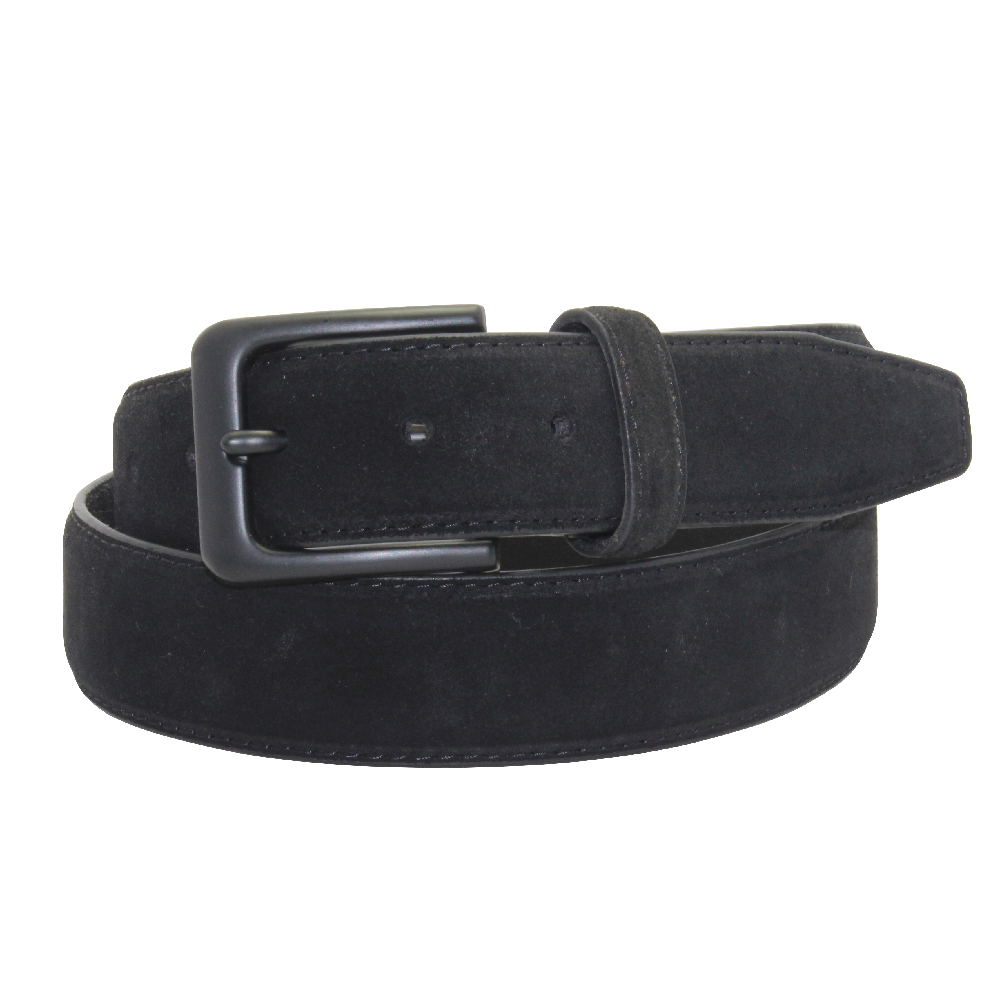Sleek <a href='/leather-belt/'>Leather Belt</a> with Embossed Brand Logo 35-19269