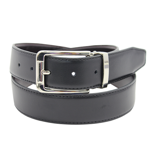 Hot Double Sides PU Leather Reversible Belt for Men Black and <a href='/brown-dress-belt/'>Brown Dress Belt</a> Rotate Buckle Vintage Belt