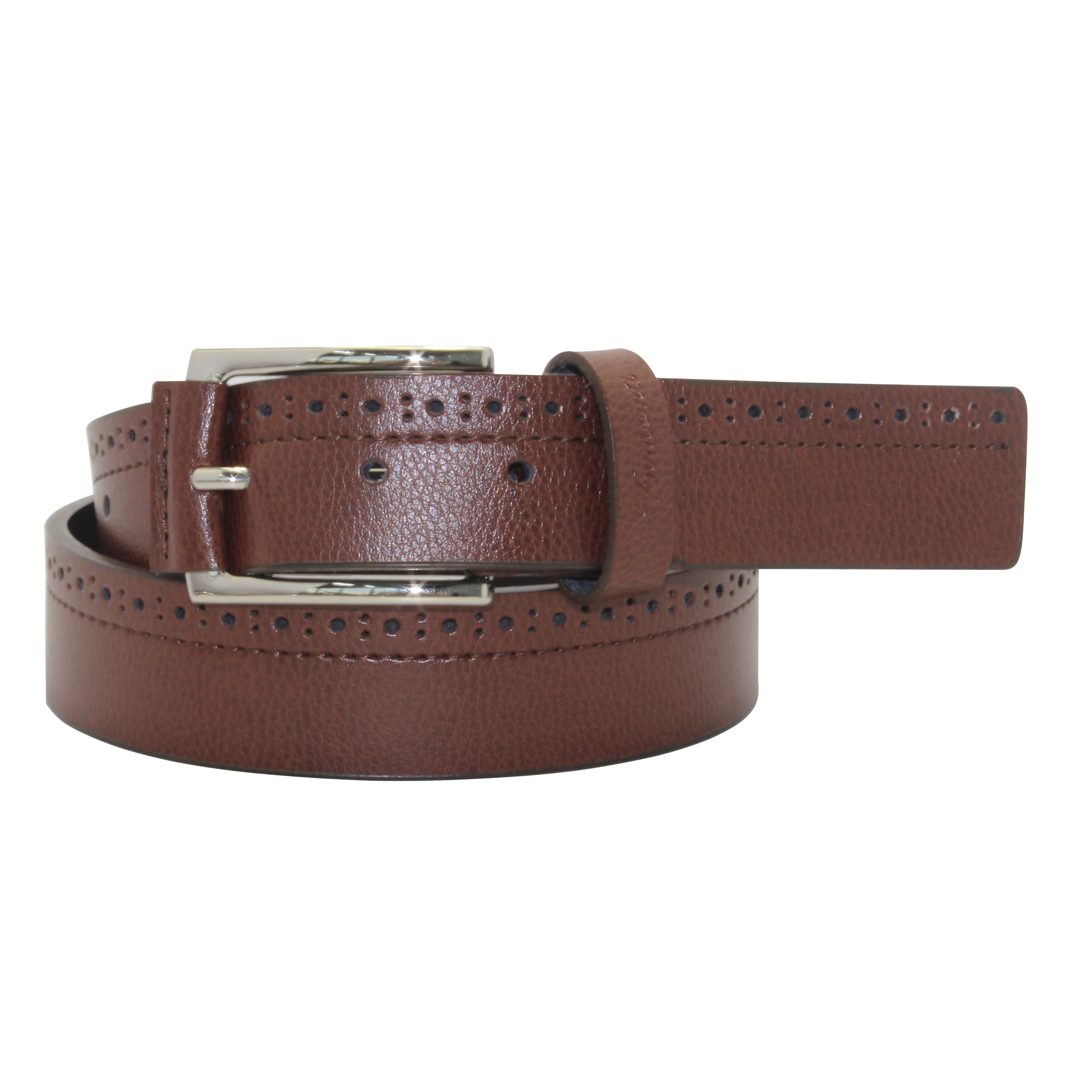 <a href='/leather-belt/'>Leather Belt</a> with Braided Detailing and Brass Accents
