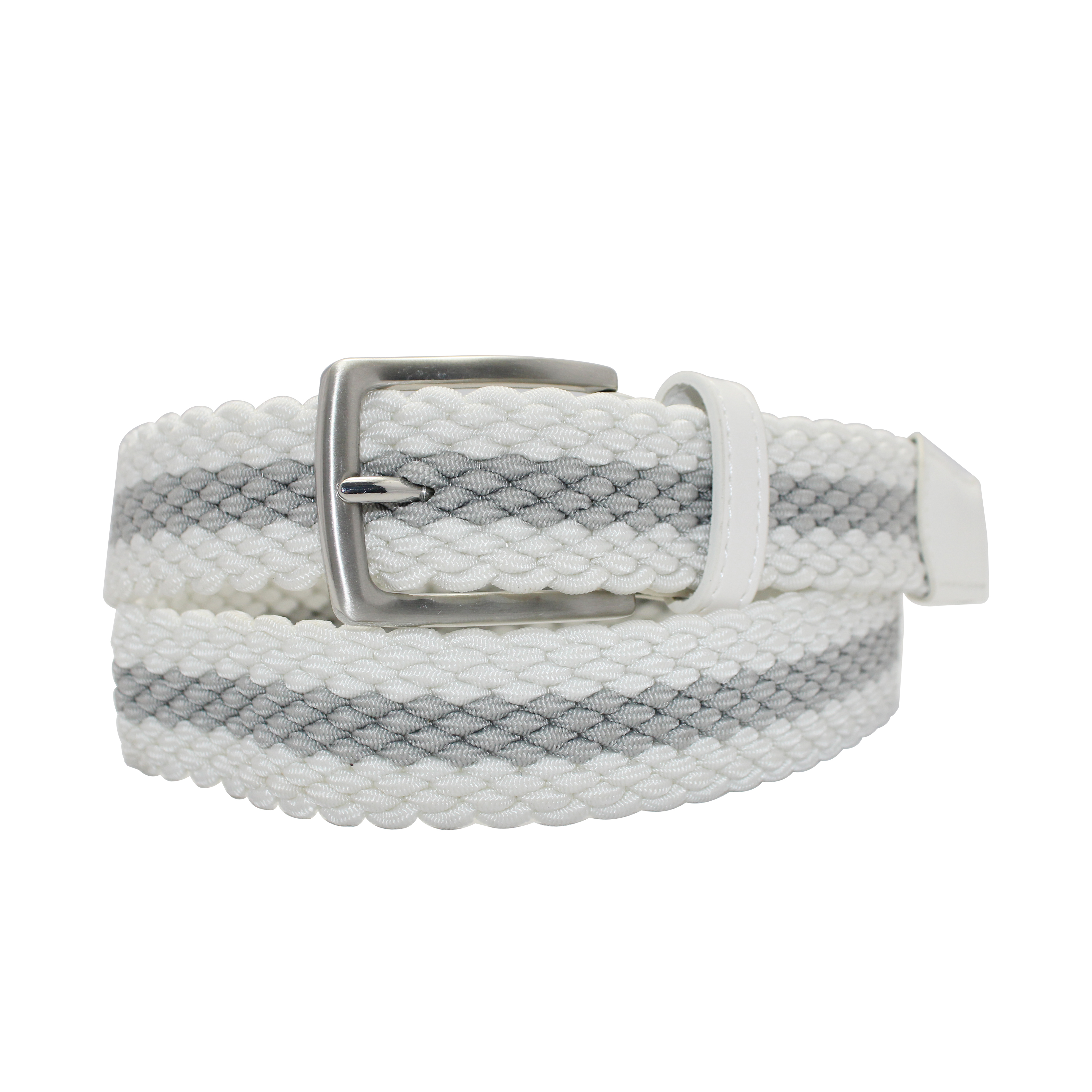 Personalized elastic Belt with Nameplate Buckle 35-23034B