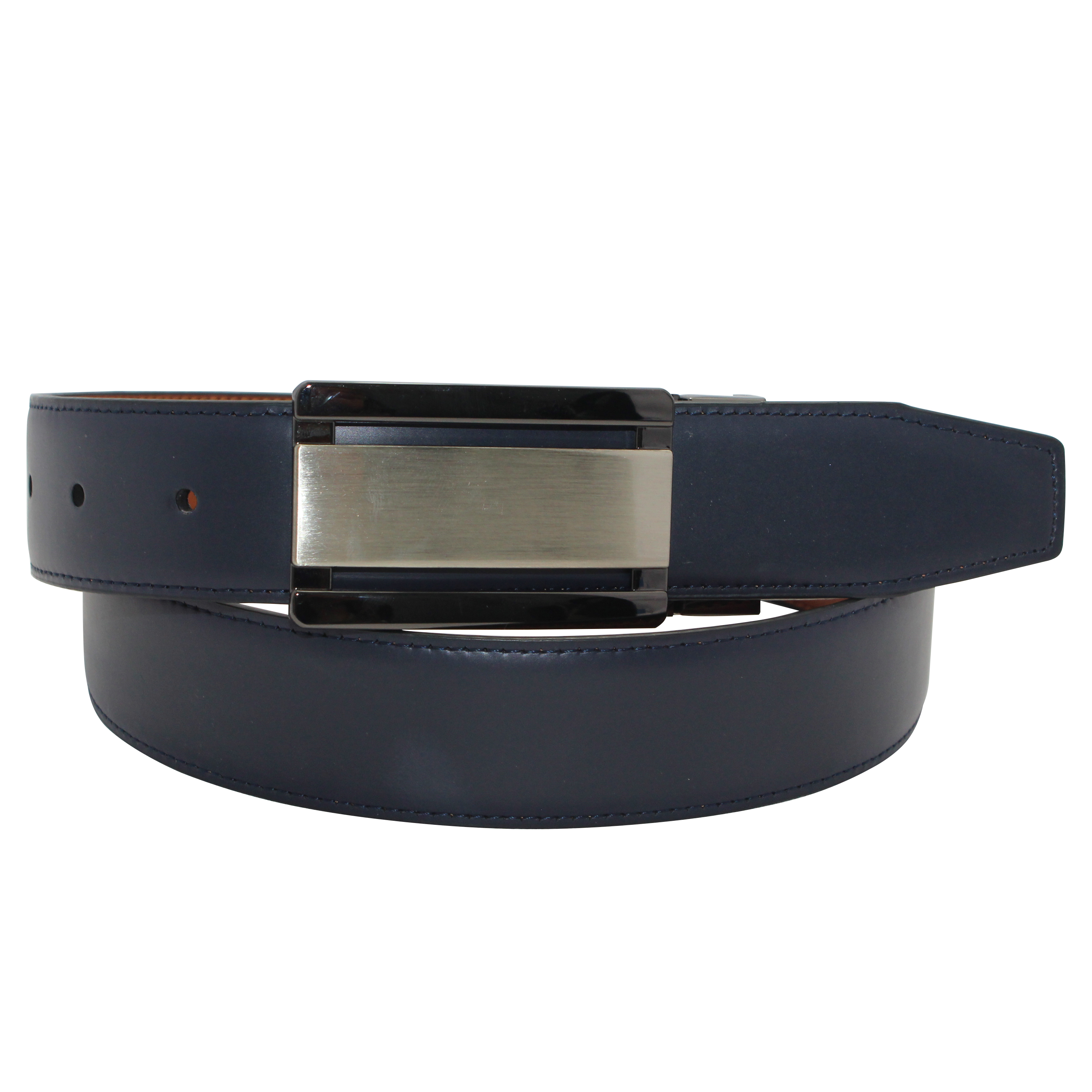 Faux Crocodile Skin Reversible Belt for a Luxe Look 35-23183