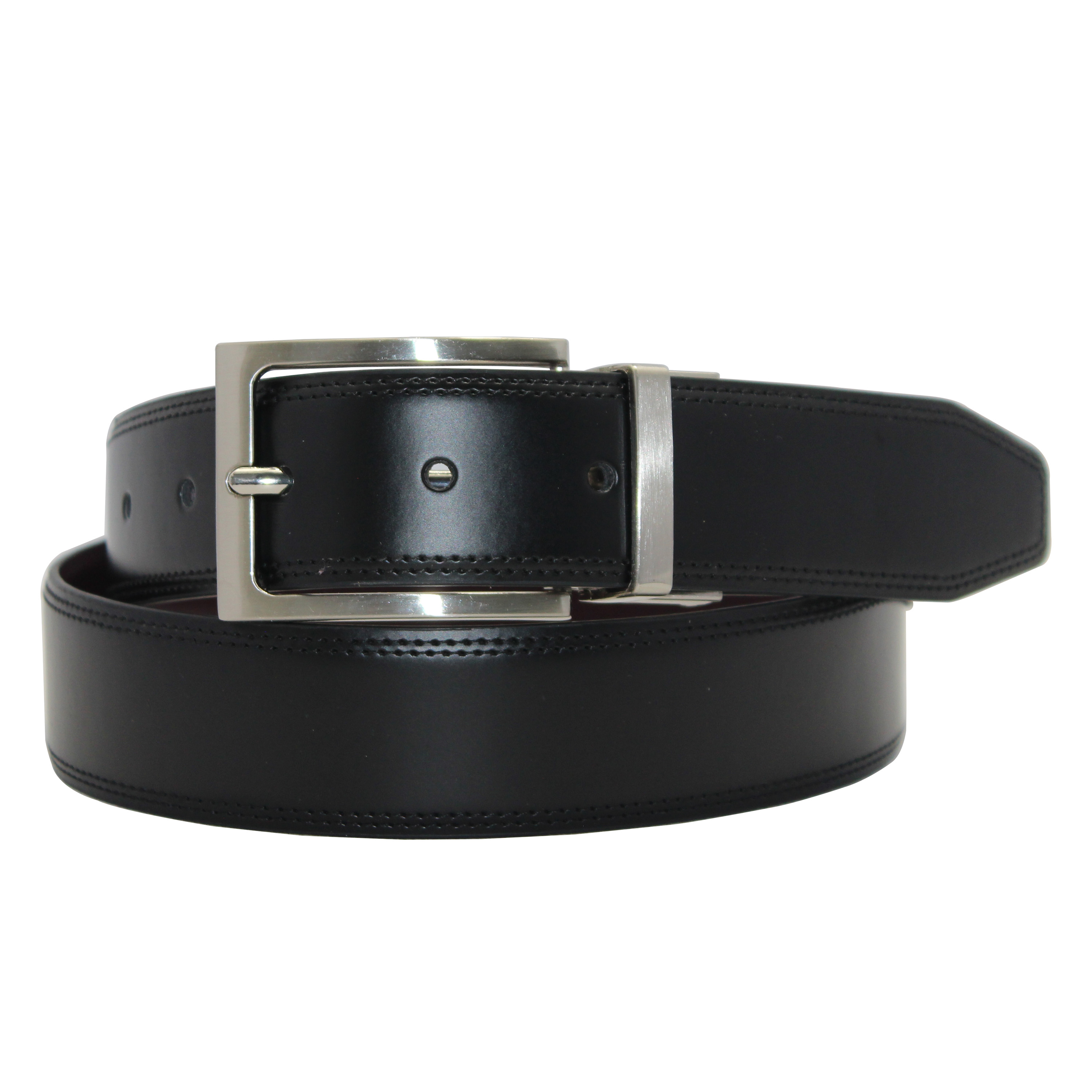 Reversible Belt with a Tartan Pattern for a Traditional Style 35-23432