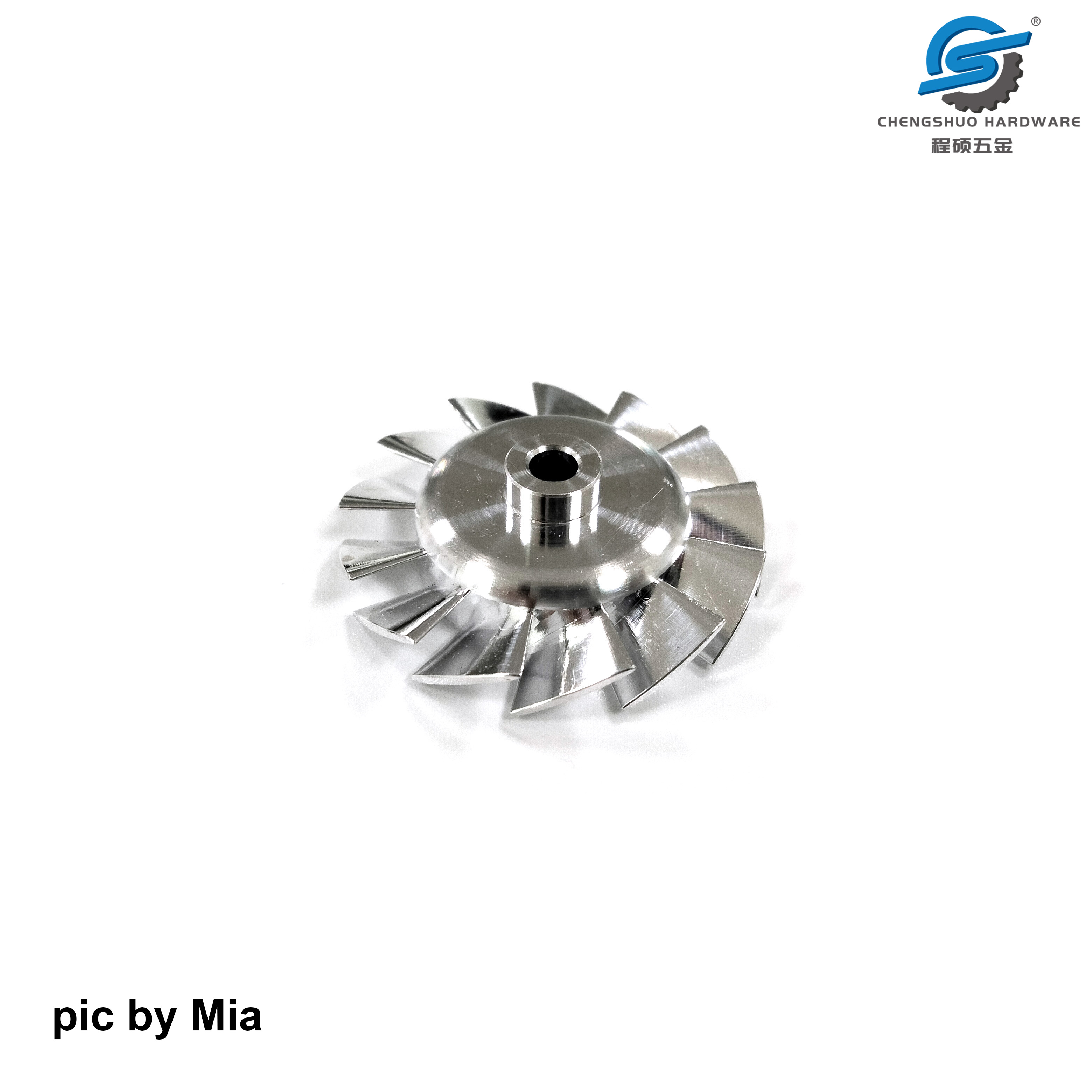 High Precision Custom <a href='/aluminum-alloy-impeller/'>Aluminum Alloy Impeller</a> by Mia