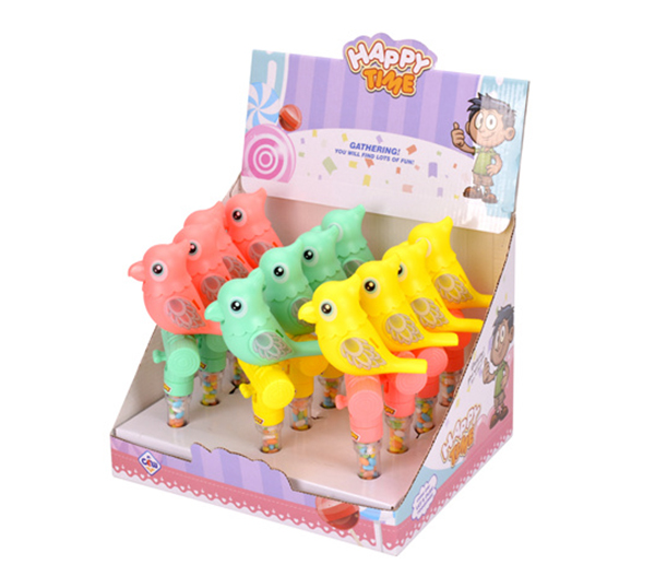 CANDY TOY PRESSING BIRD WITH WHISTLE 101566N