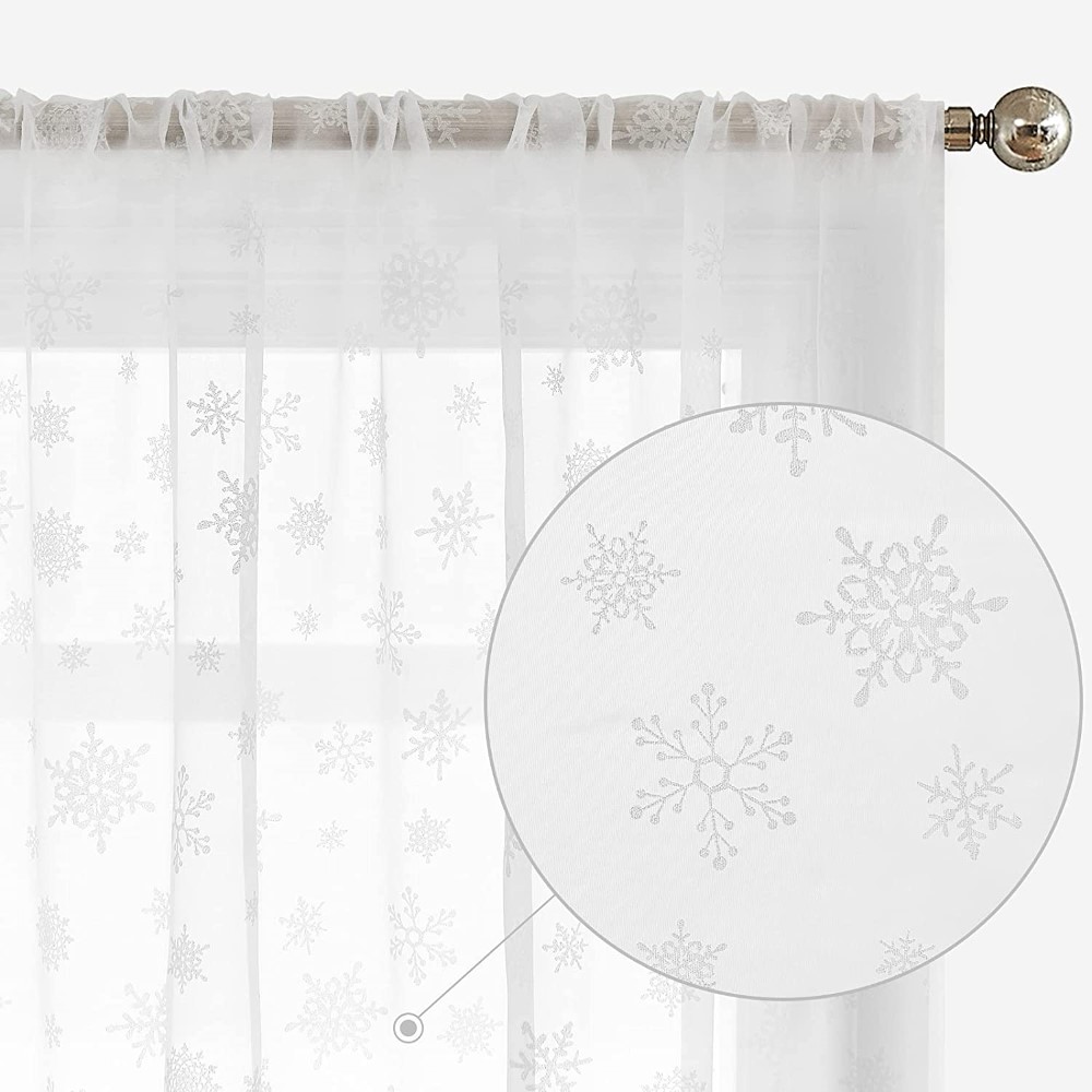 Christmas Sheer Curtain (2)