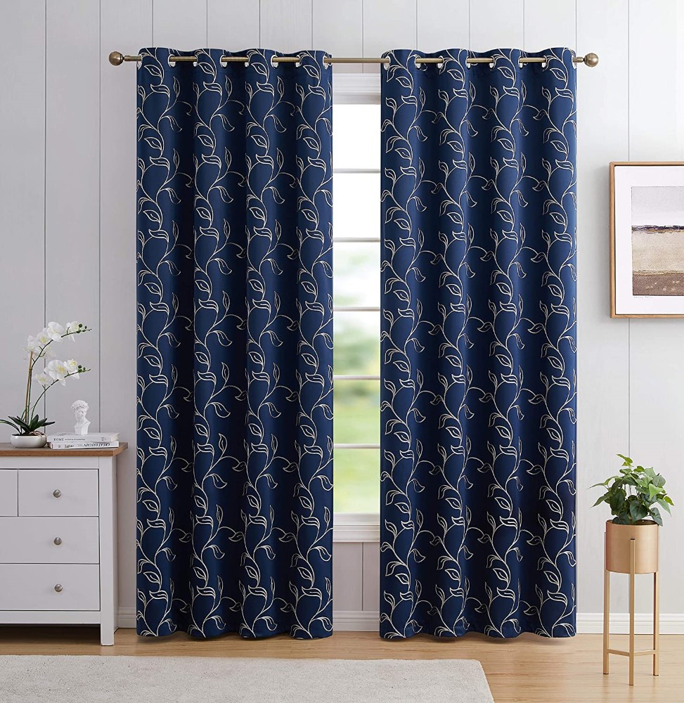 Embroidery curtain fabric