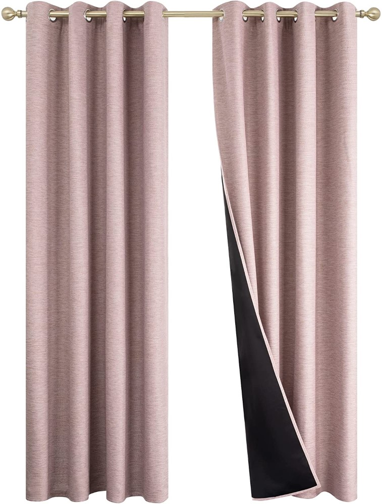 Faux Linen Blackout Curtain (10)