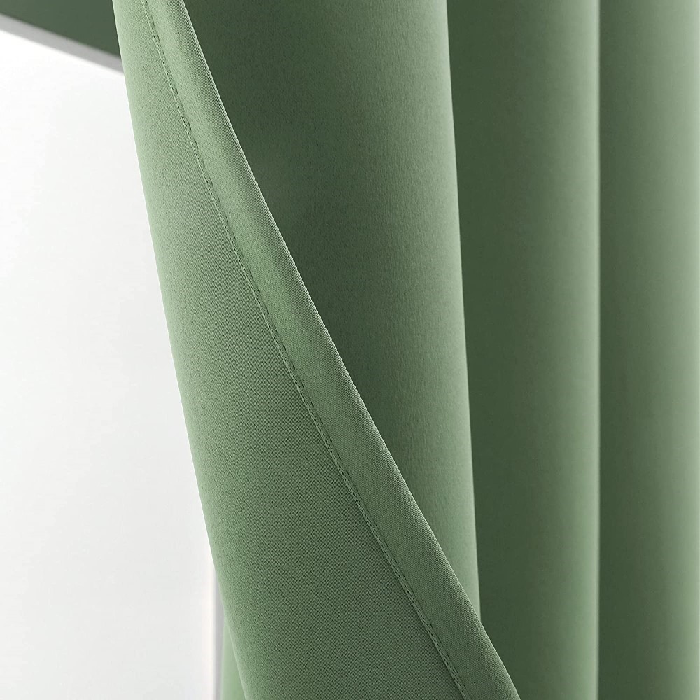 Green Small Half Curtains (3)