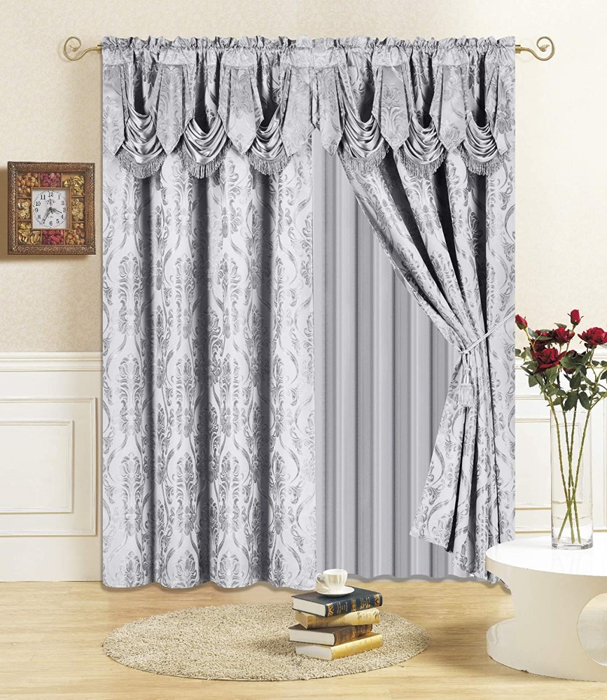 Jacquard Curtain with Valance (3)
