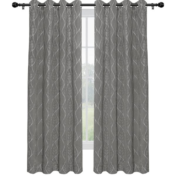 Elegant Texture Light Blocking Window Curtain Pattern 3D Jacquard 100% <a href='/blackout-curtains/'>Blackout Curtains</a> for the Living Room