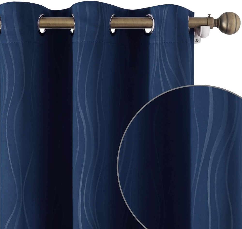 Navy Blue Blackout Curtain (1)