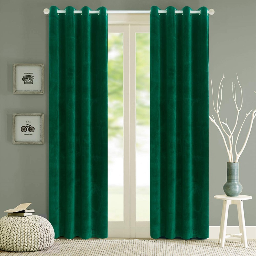 blackout velvet window curtain (2)