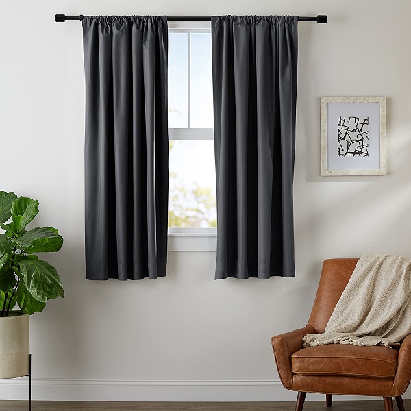 Modern Decorative Christmas Office Rod Pocket Window <a href='/curtain/'>Curtain</a> Cloth 100% Blackout