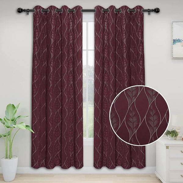 Luxury Jacquard <a href='/curtain/'>Curtain</a> Pattern Style 100% Polyester Decorative Custom Hotel Blackout Curtain