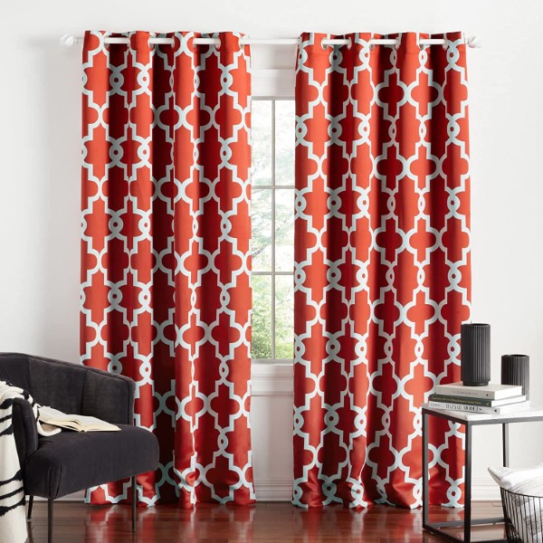 Living Room Curtain China Curtain Supplier Room Darkening Heavy Weight Print Blackout Curtain