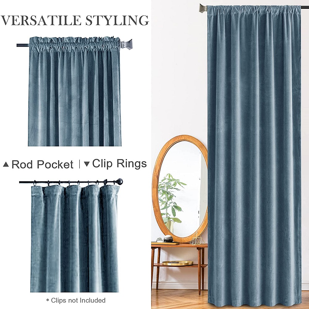 Blue curtain