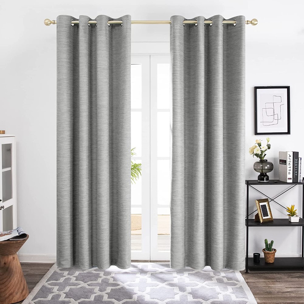 Faux Linen Blackout Curtain (6)