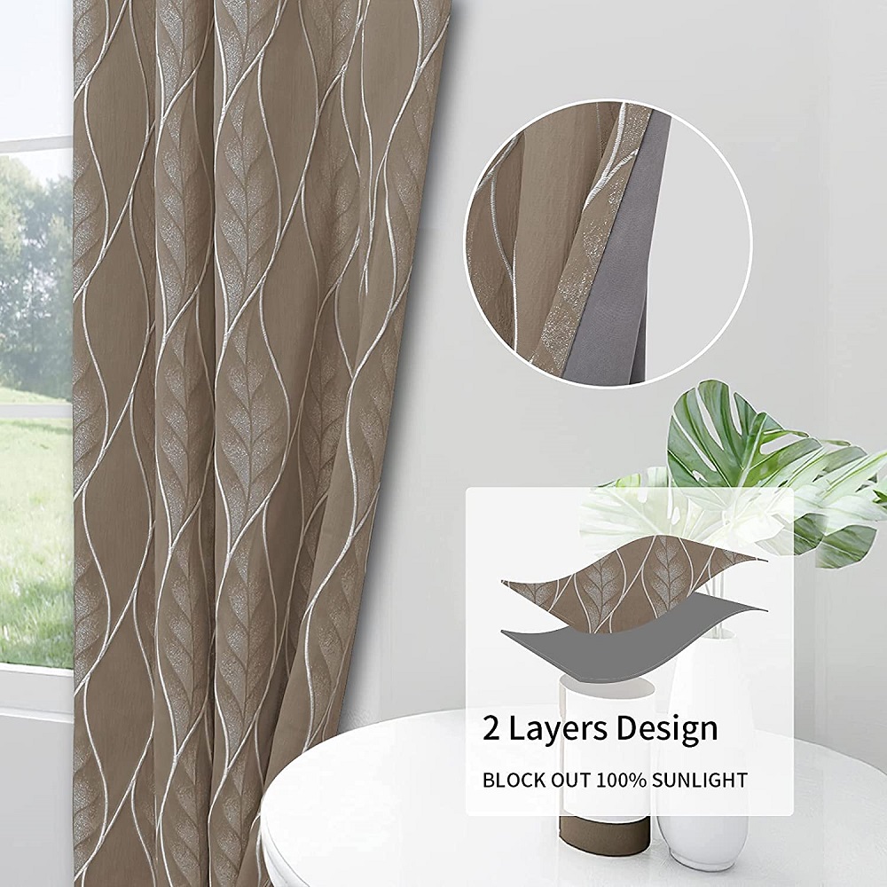 Jacquard window curtain