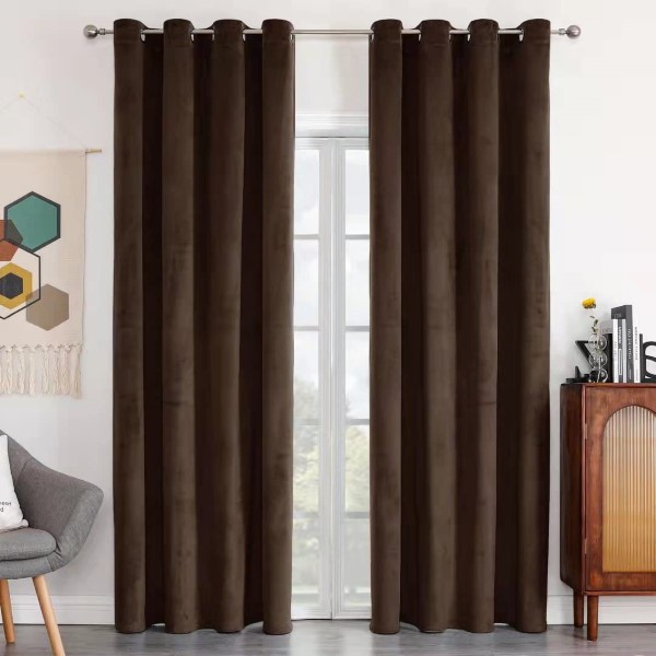 Elegant Velvet <a href='/curtain/'>Curtain</a> Set Royal Christmas Bedroom Door Heavy Weight Plain <a href='/curtain-drapes/'>Curtain Drapes</a>