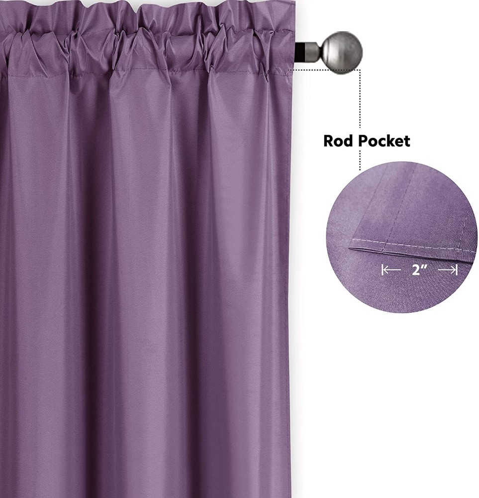 Solid Color Kitchen Curtain Set (10)