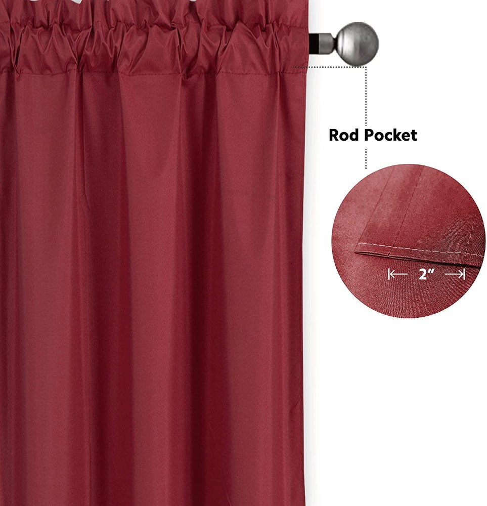 Solid Color Kitchen Curtain Set (7)