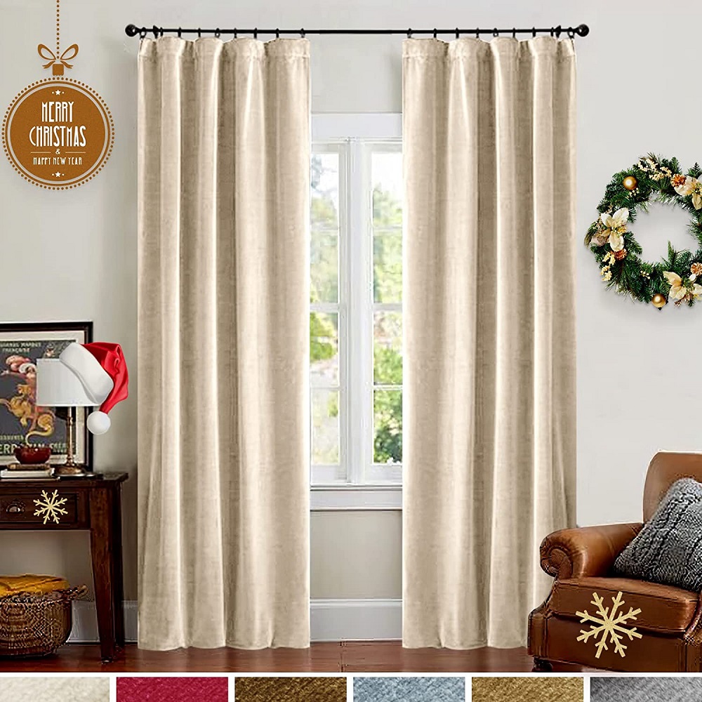 Velvet curtain luxury