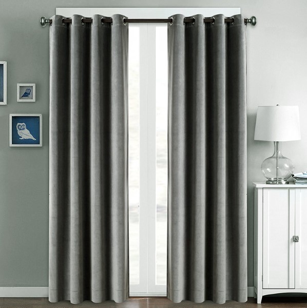 Dairui Textile Premium Quality Bedroom Living Room Sun Light Blocking Velvet Fabric Window Curtain