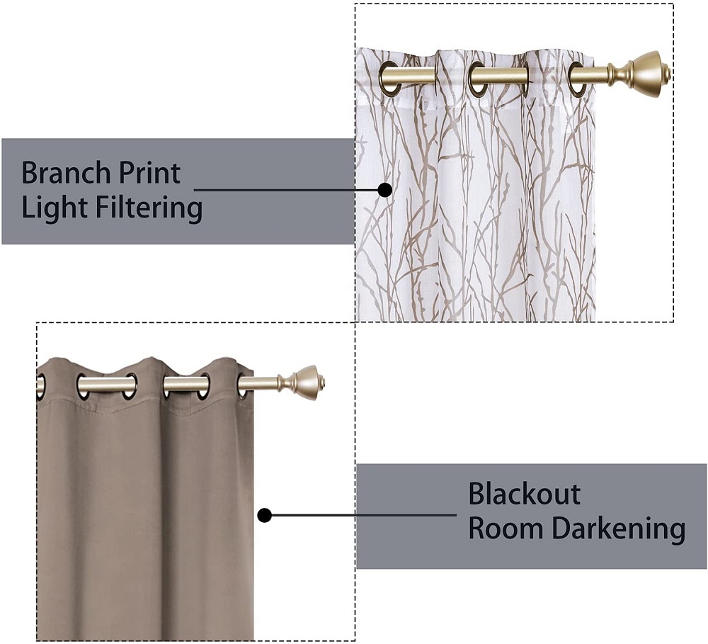 curtain rod set