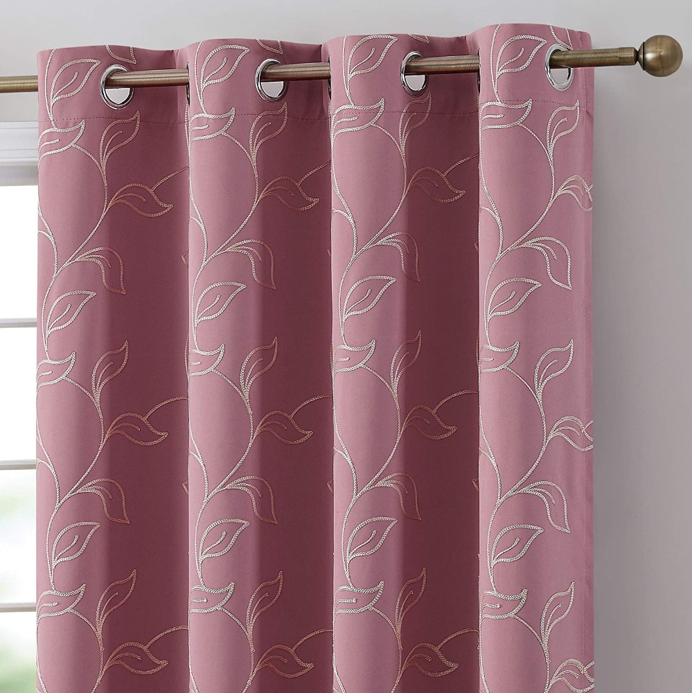 embroidery curtain fabric