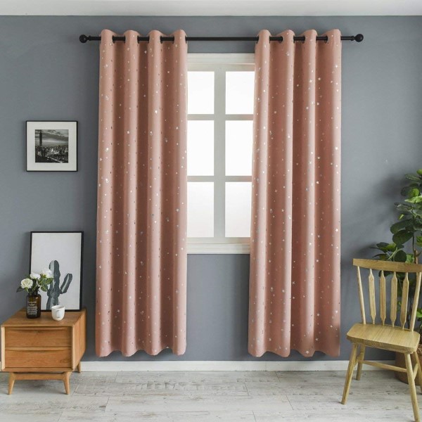 Luxury Home Decorative High Quality Children Bedroom Silver Print Woven Polyester <a href='/block-out-curtain/'>Block Out <a href='/curtain/'>Curtain</a></a>