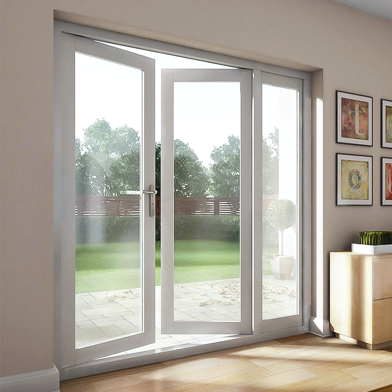 China Aluminium Frame <a href='/casement-door/'>Casement Door</a> System Double Glazed Low-E Swing Casement Glass Door